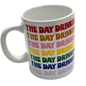 ban.do Vibrant Day Drinker Hot Stuff Ceramic‎ Mug 11 oz Rainbow